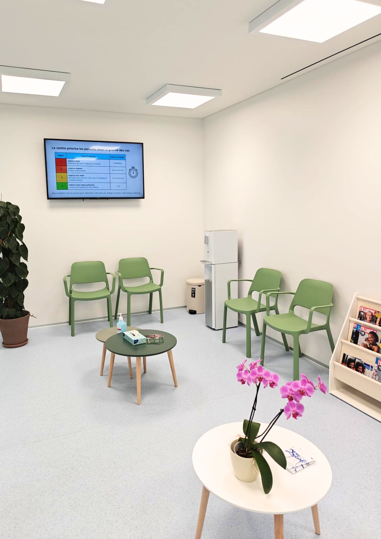Salle d'attente attente aux urgences de Renens